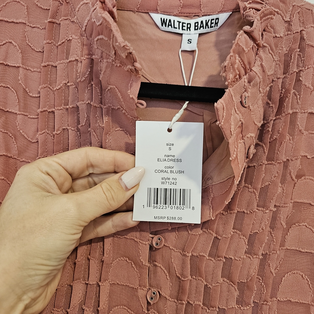 Walter Baker  Elia Pink Textured Dress - Picture 2 of 4
